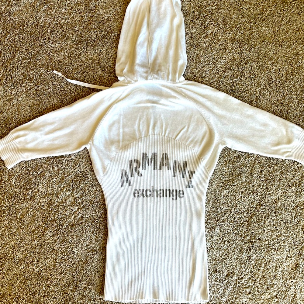Armani exchange white top